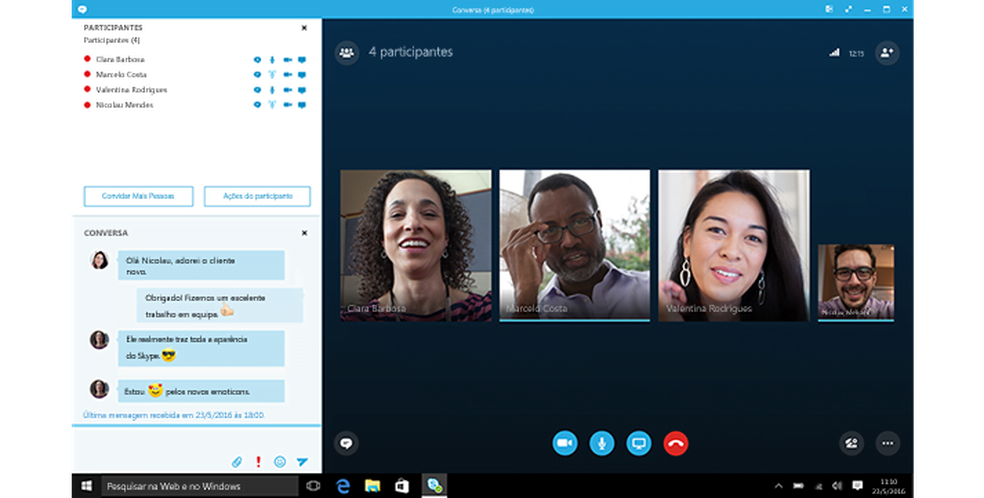 Skype permite chamada em grupo